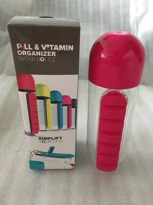 Convenient cup with a medicine container