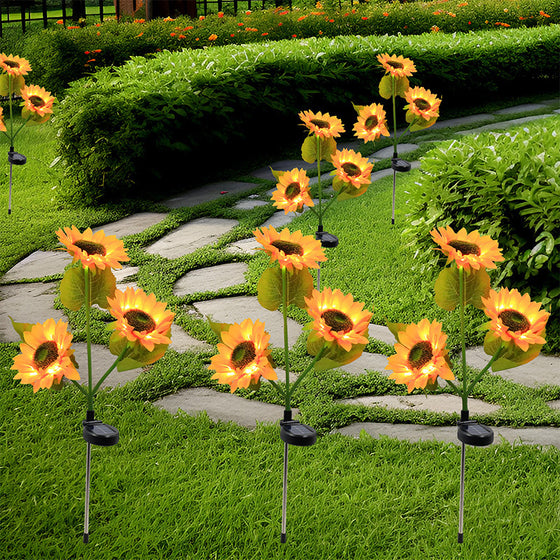 Solar Powered Sunflower Garden Light Outdoor & Pond Lighting product image 3