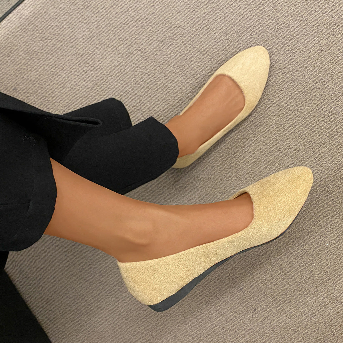 Casual Solid Color Slipon Shoes