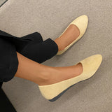 Casual Solid Color Slipon Shoes