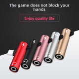 Apple 3.5mm to Lightning Headphone Adapter Charging and Audio Converter for iPhone