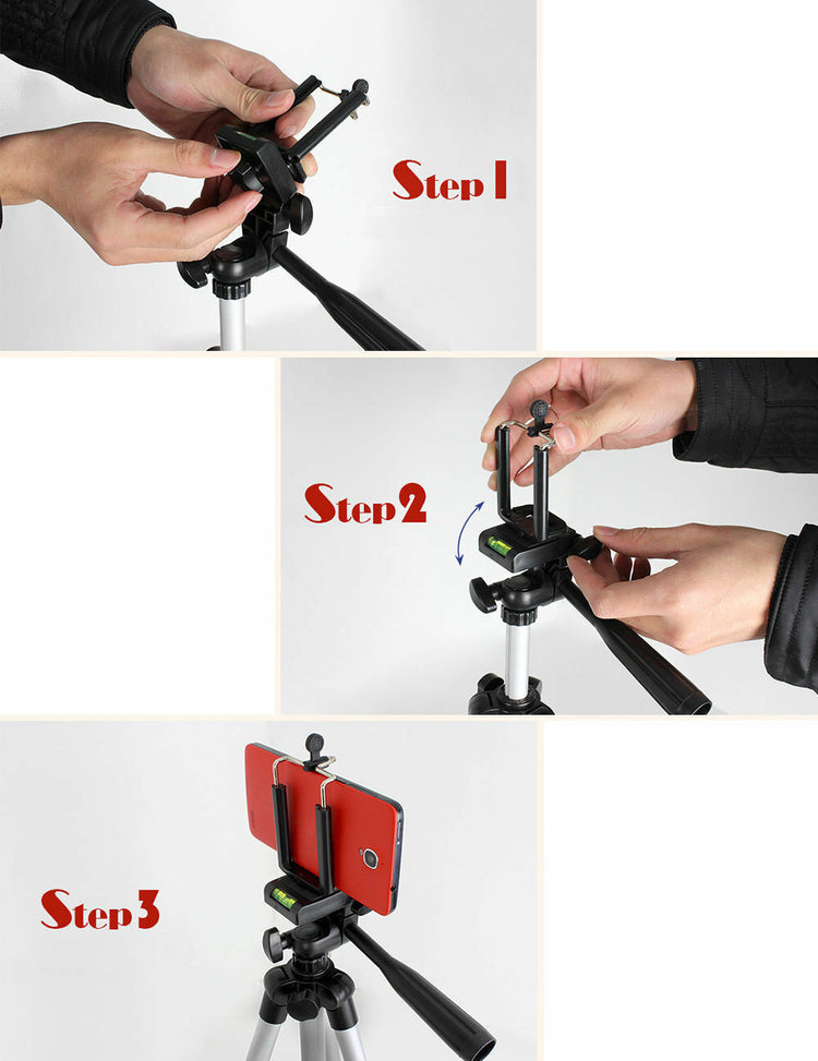 Phone tripod stand used for streaming setup