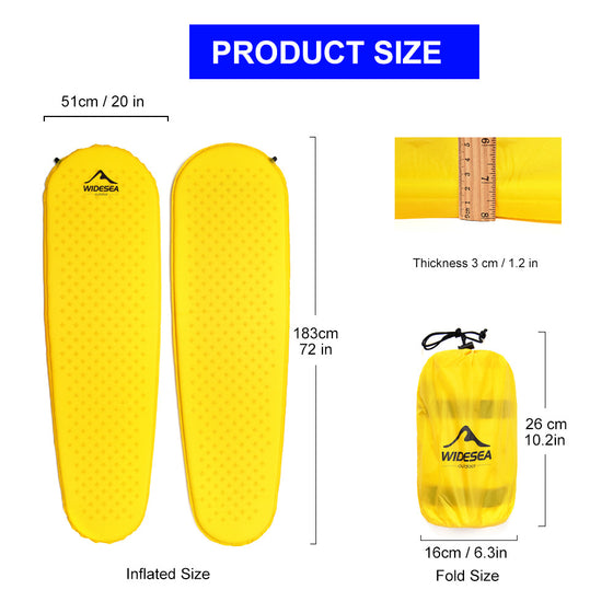 Self-Inflating Camping Sleeping Pad Lightweight Waterproof Camping Shelter & Sleep product image 2