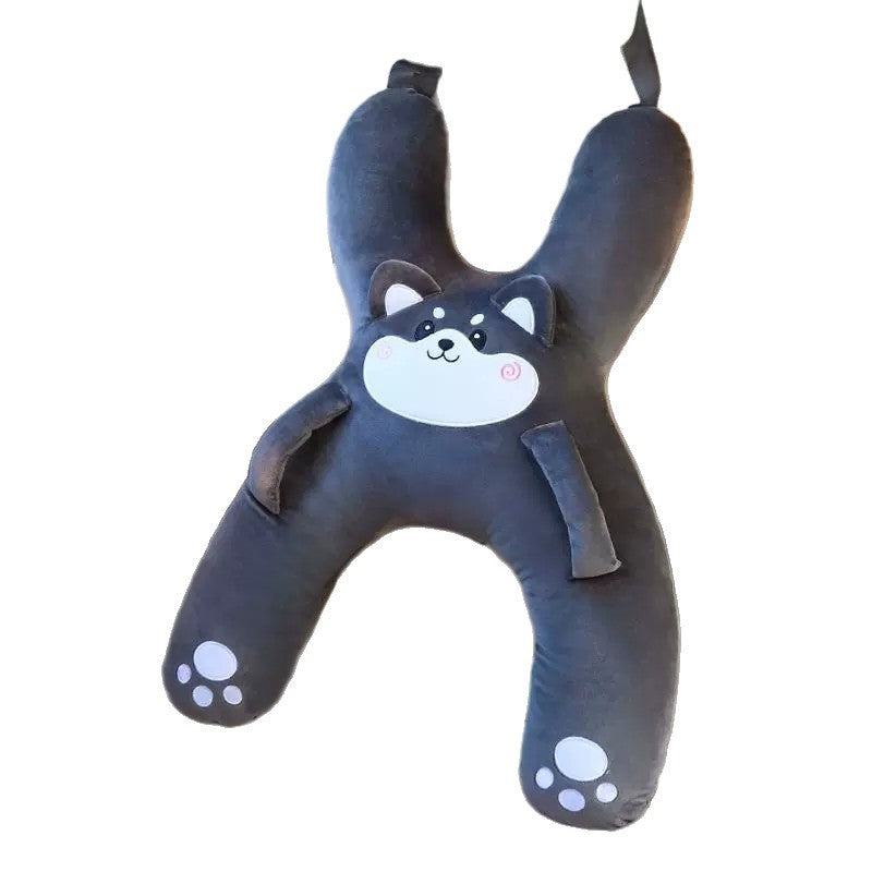 Cartoon Plush Kids Car Seat Travel Pillow Neck Support Nap Cushion
