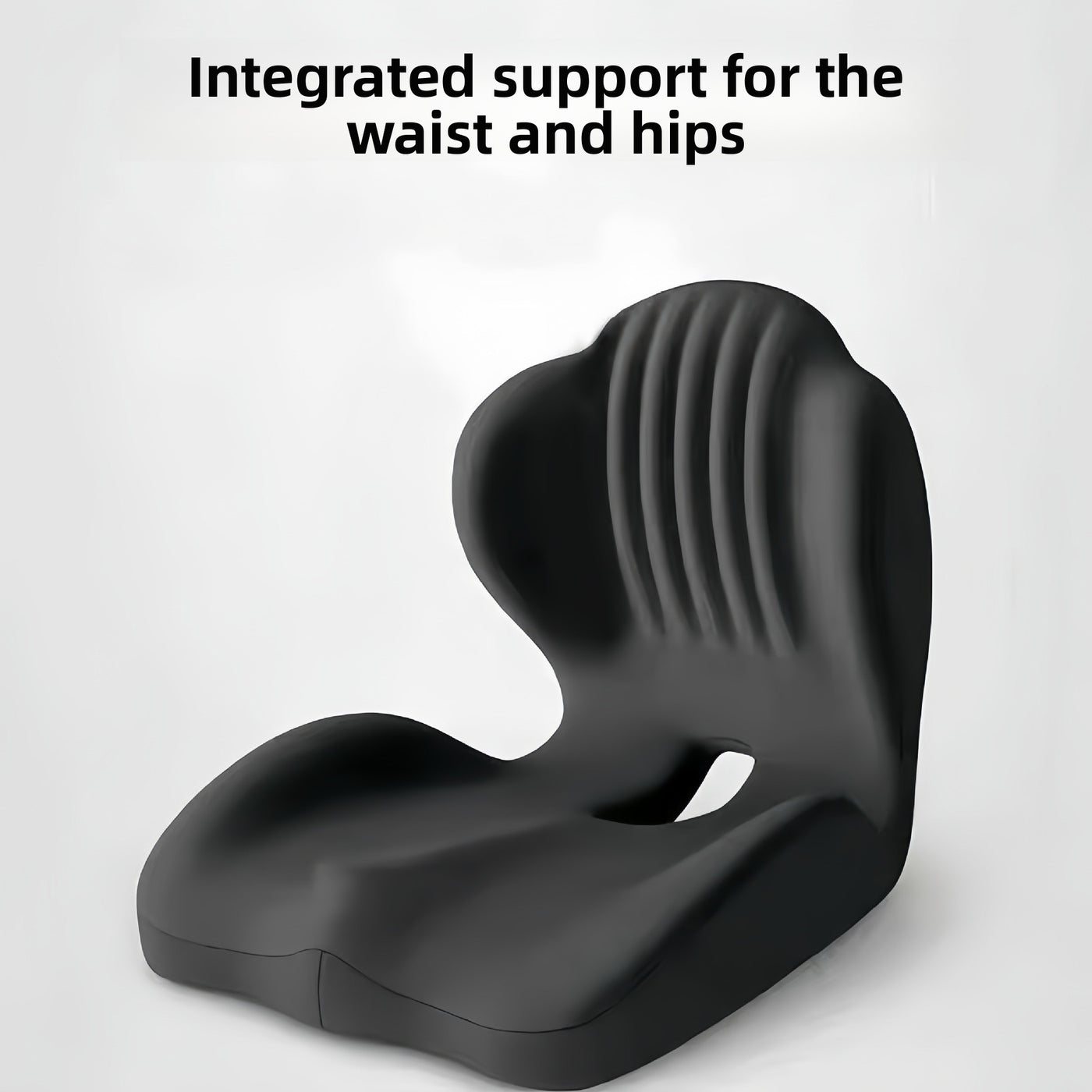 Seat cushion and backrest integrated together