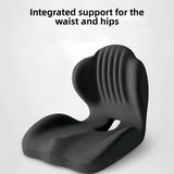 Seat cushion and backrest integrated together