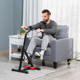 Pedal exerciser with LCD display and massage roller