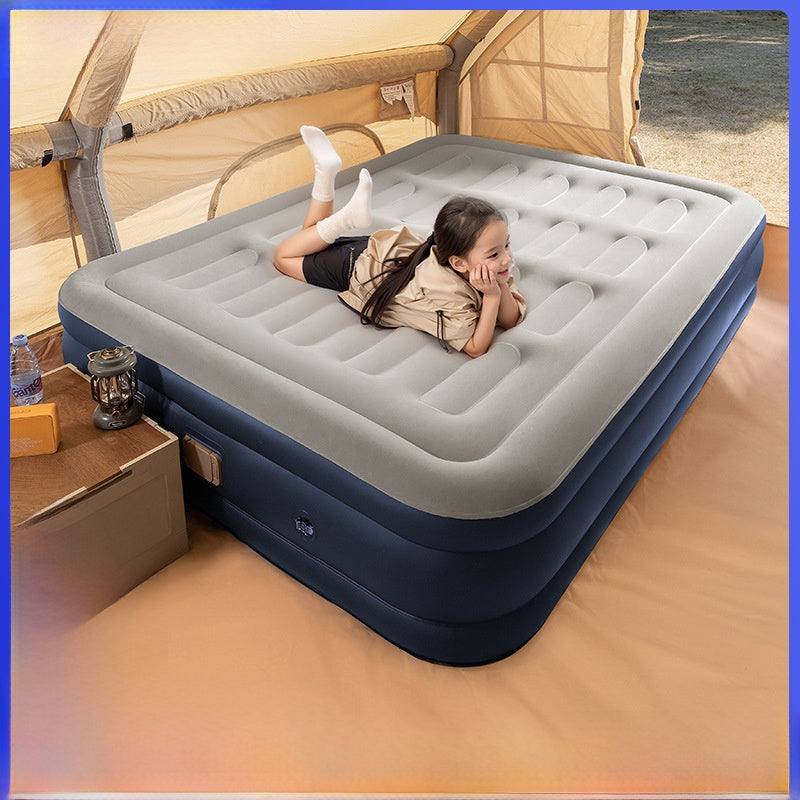 Portable Inflatable Air Mattress with Built-in Pump