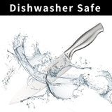 Kitchen shears included with the silver knife set