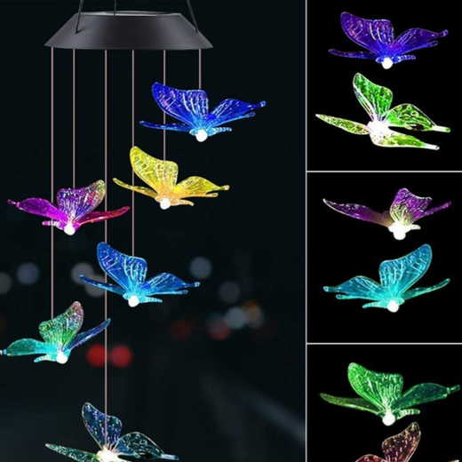 Solar LED Wind Chime Light Outdoor Decoration
