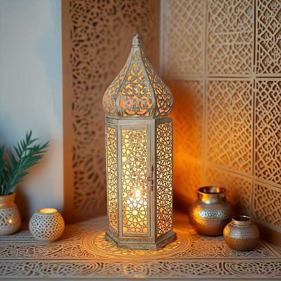 Retro Iron Moroccan Lantern Decor product image 4