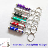 Aluminum Alloy LED Laser Flashlight Keychain