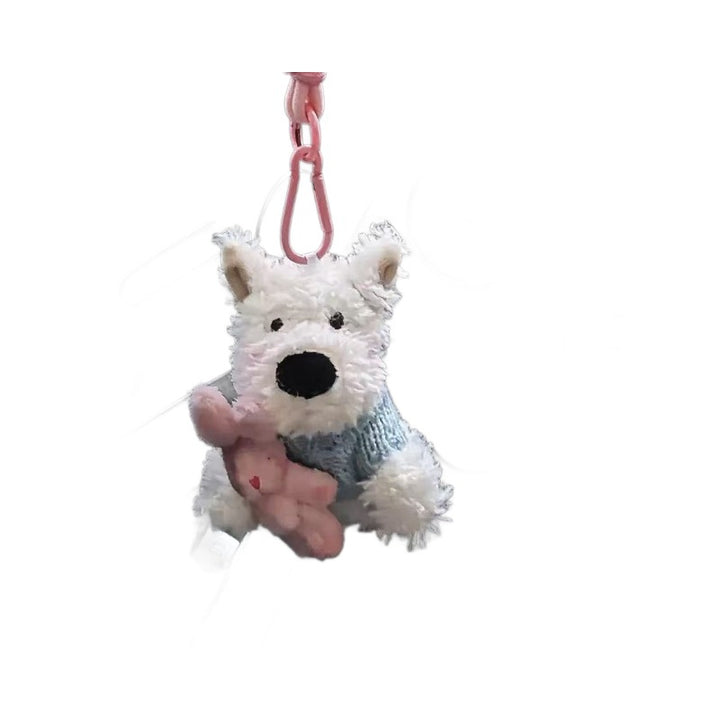 West Highland Puppy Plush Keychain Toy