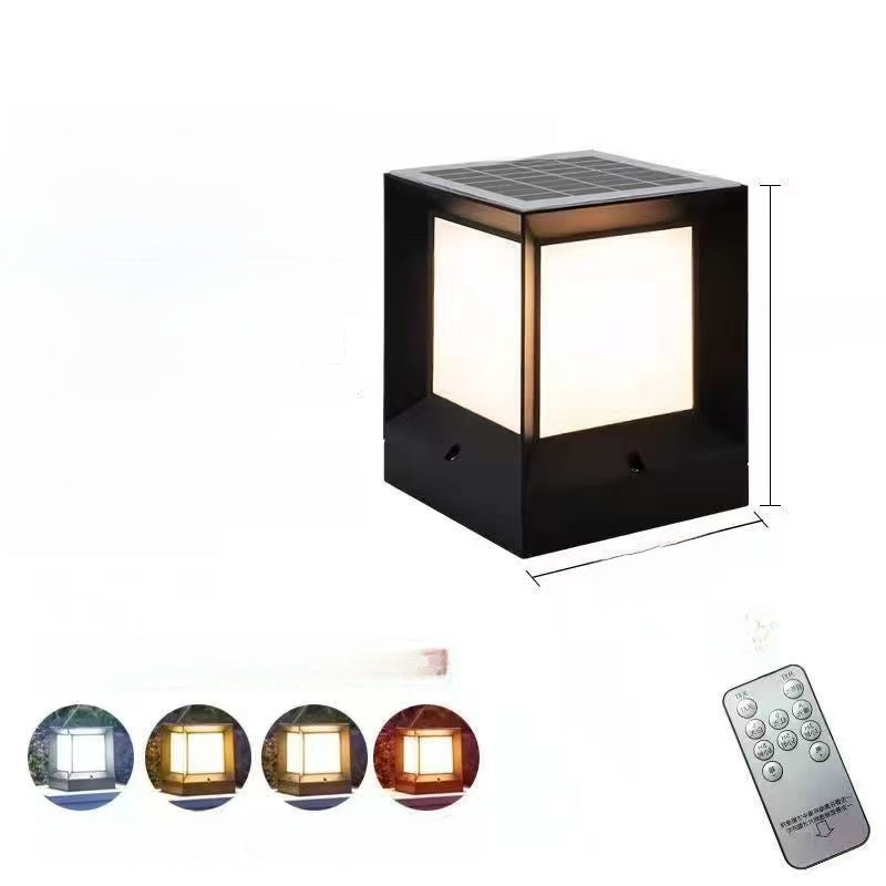 Modern Solar Column Head Lamp