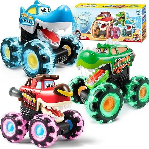 Colorful light-equipped off-road vehicle