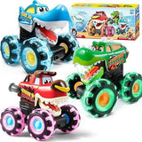 Colorful light-equipped off-road vehicle