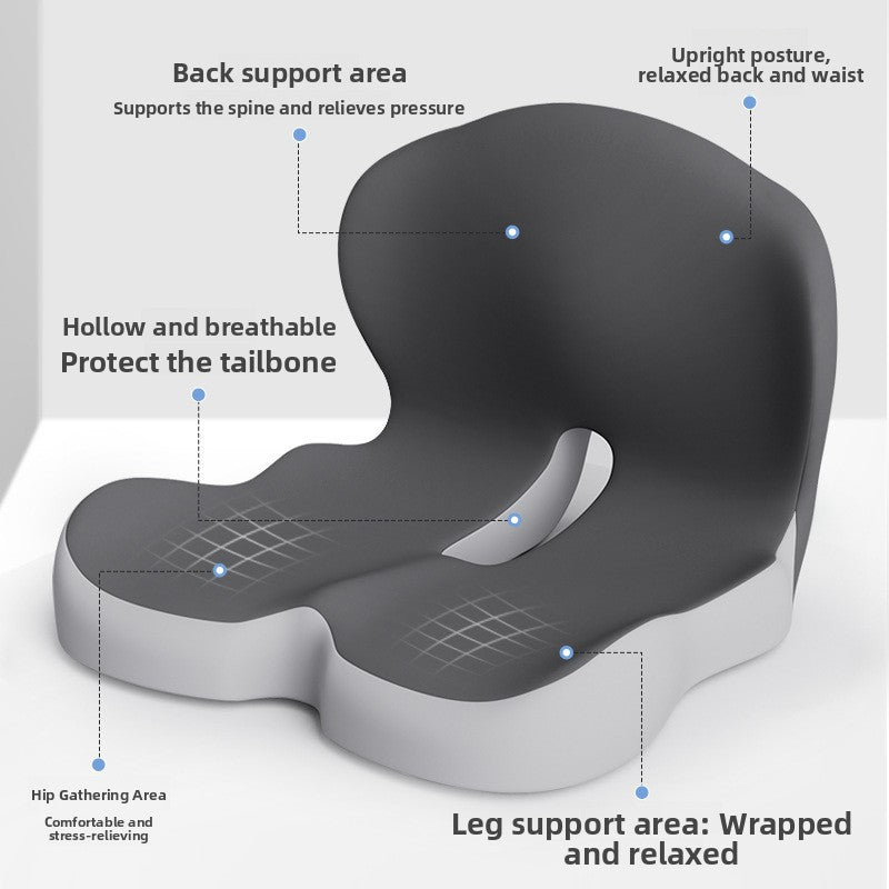 Ergonomic Memory Foam Lumbar Support Cushion