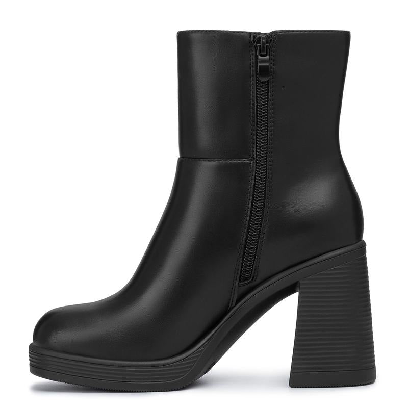 Thick Platform Heeled Boots