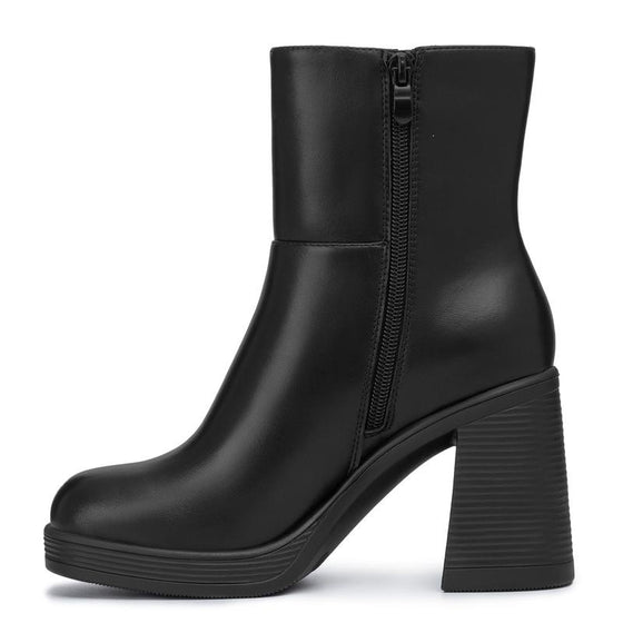 Thick Platform Heeled Boots