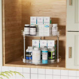 Pack of 2 Rotating Spice Rack Organizer Turntable