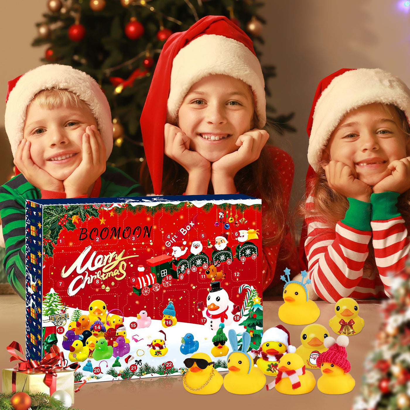 Christmas Rubber Duck Toy Advent Calendar