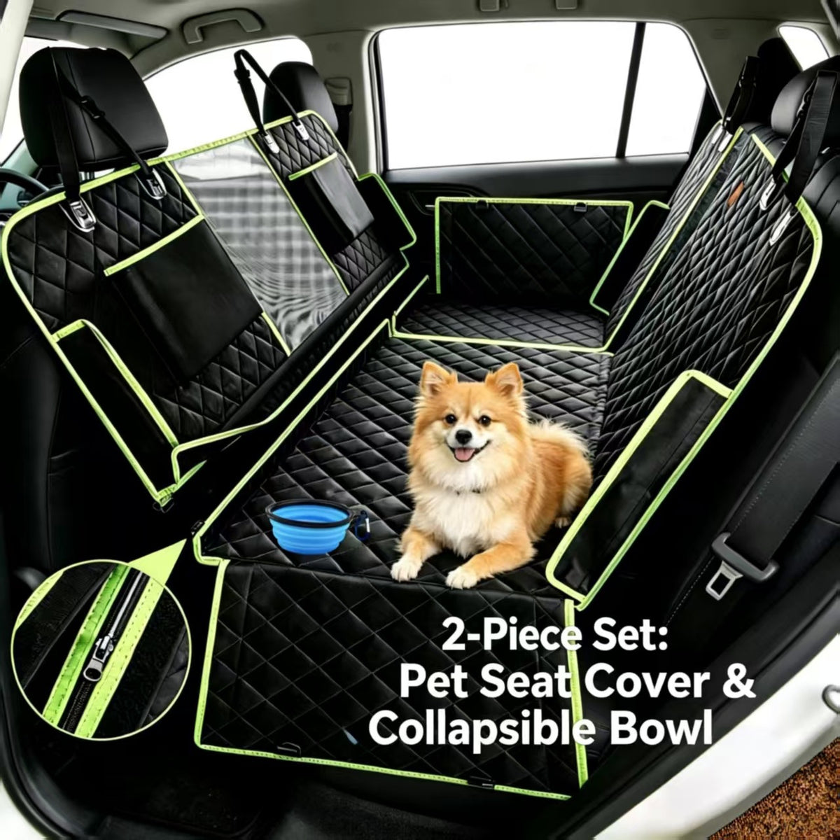 Pet car front and rear row multifunctional pet mat