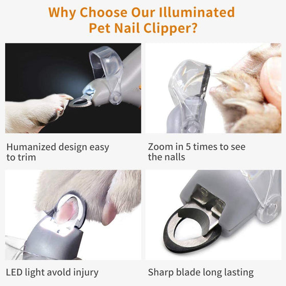 LED Illuminated Pet Nail Clipper for Cats and Dogs product image 4