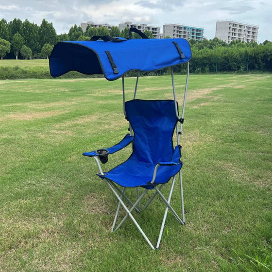 Portable Folding Outdoor Chair with Sunshade Camping Furniture & Gear product image 3