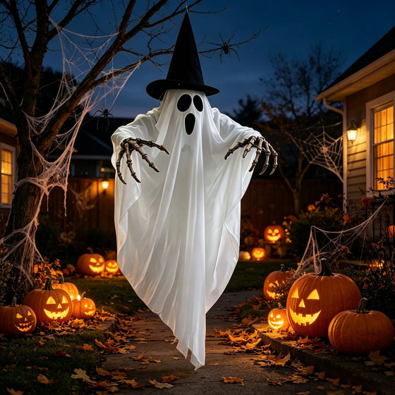 Glowing Skeleton Ghost Halloween Decorations