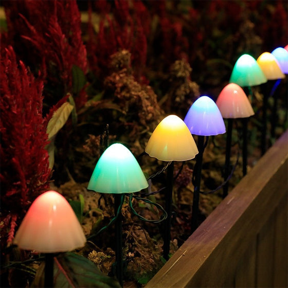 Solar LED Mushroom Light String Outdoor & Pond Lighting product image 4