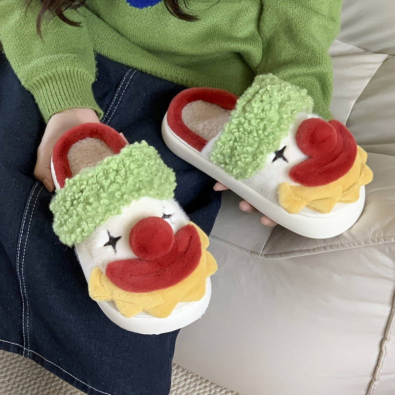 Womens Plush Warm Slippers