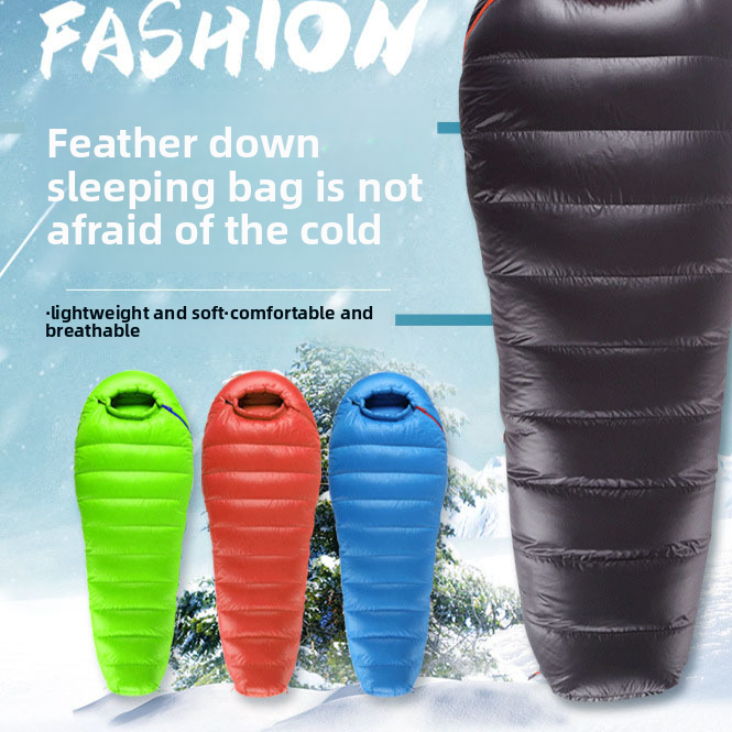 Feather Sleeping Bag for Outdoor Camping