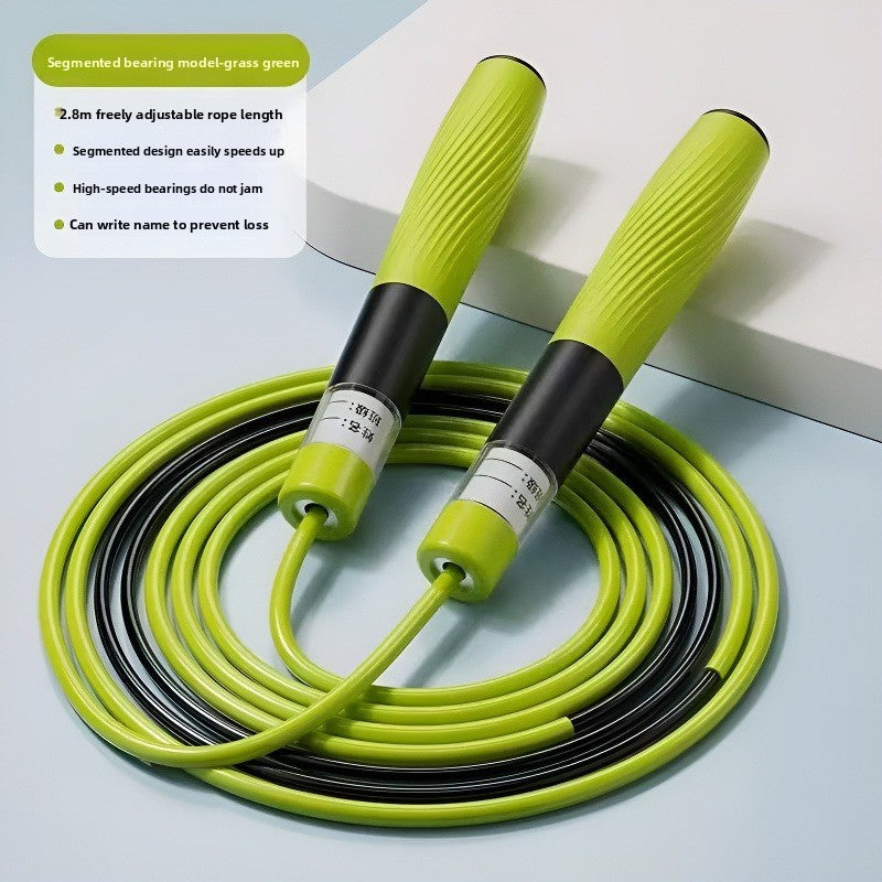 Adjustable Segmented Double-Bearing Speed Jump Rope for Children