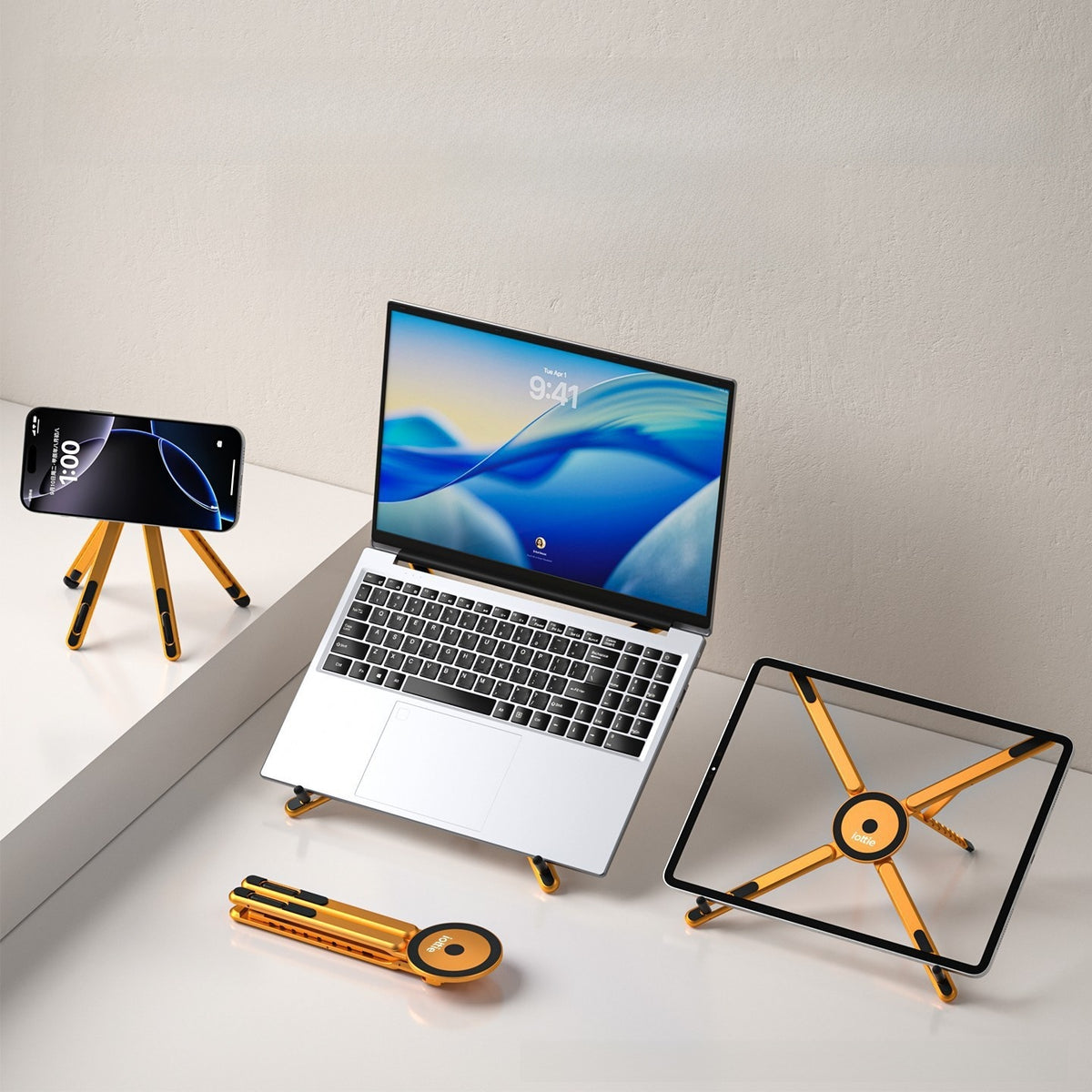 Adjustable Magnetic Phone Stand Aluminum Alloy Tripod