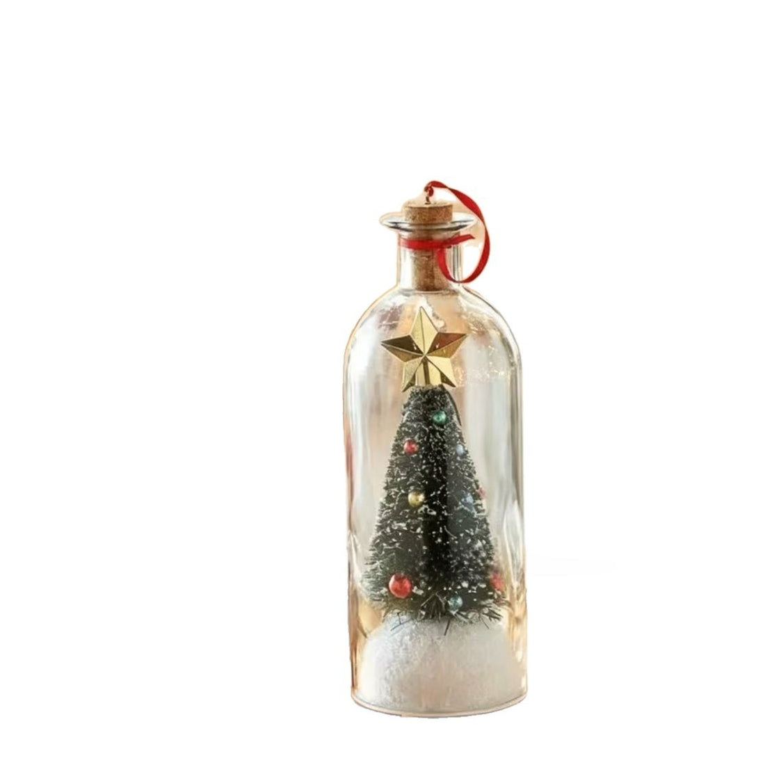 Glass bottle with miniature Christmas tree, photo 2