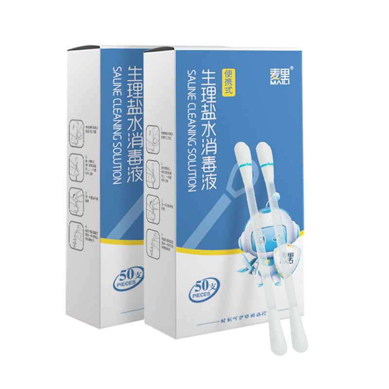 Saline Cotton Cleansing Pads for Skin Care