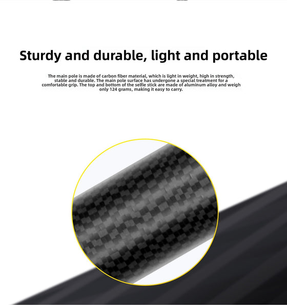 Camera carbon fiber selfie stick Phone Accessories product image 4