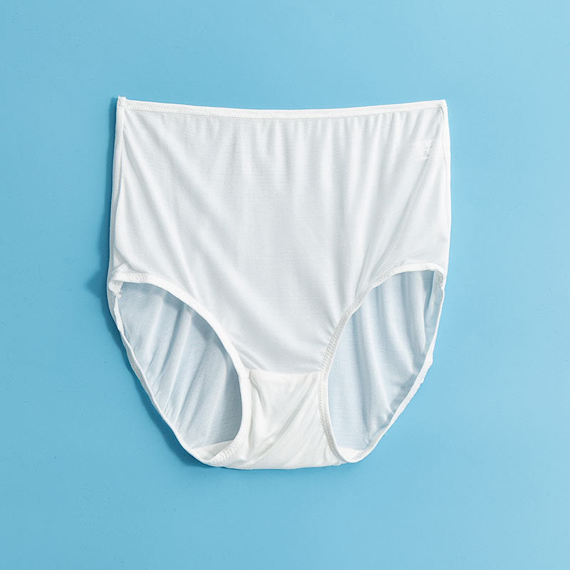 Women's Seamless Mulberry Silk High-Waist Breathable Briefs
