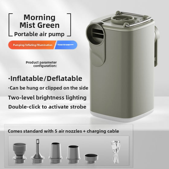 Portable Electric Air Pump with LED Light Electronic & Mechanical product image 6