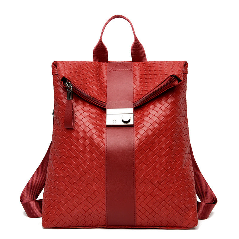 Backpack women's bag 2021 New Korean trend pu soft leather fashion simple college style casual backpack wholesale