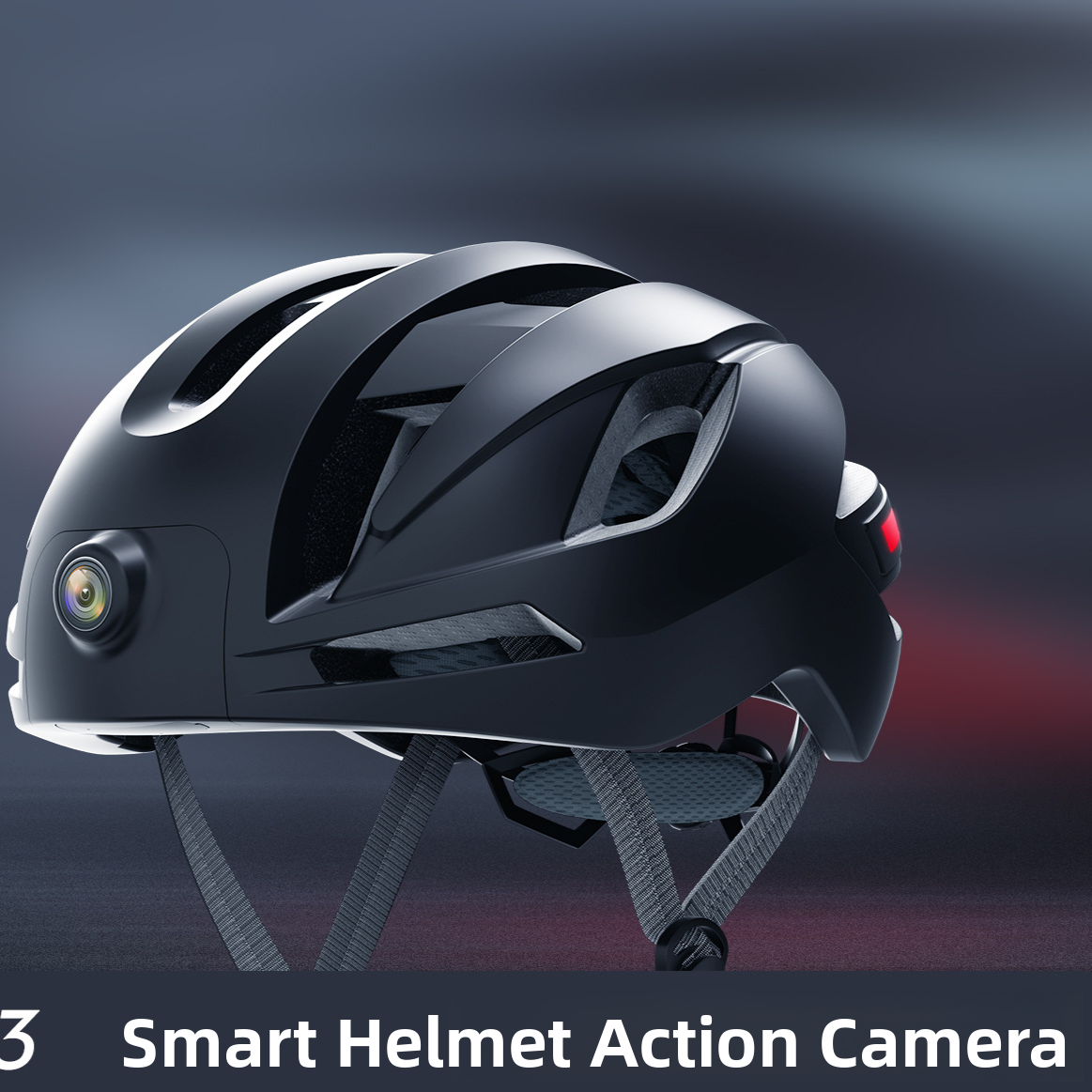 Smart Cycling Video Helmet with GPS WiFi Safety Lights