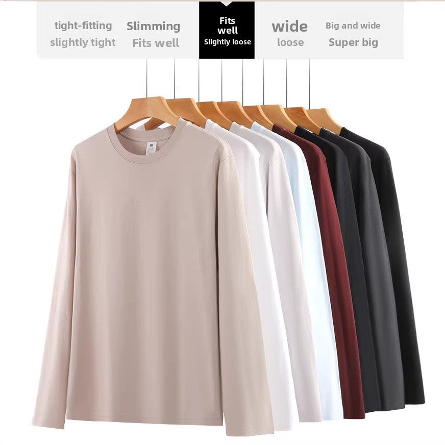 Men's cotton long-sleeved T-shirt