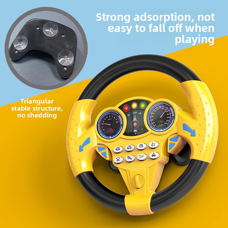 Simulation of co-pilot car steering wheel