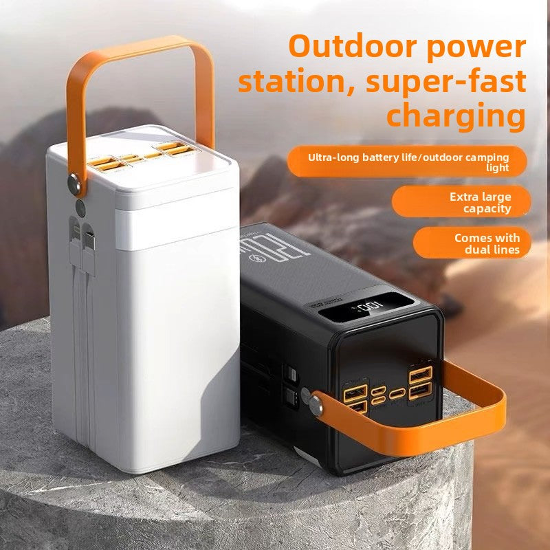 Solar-powered portable fast-charging power bank