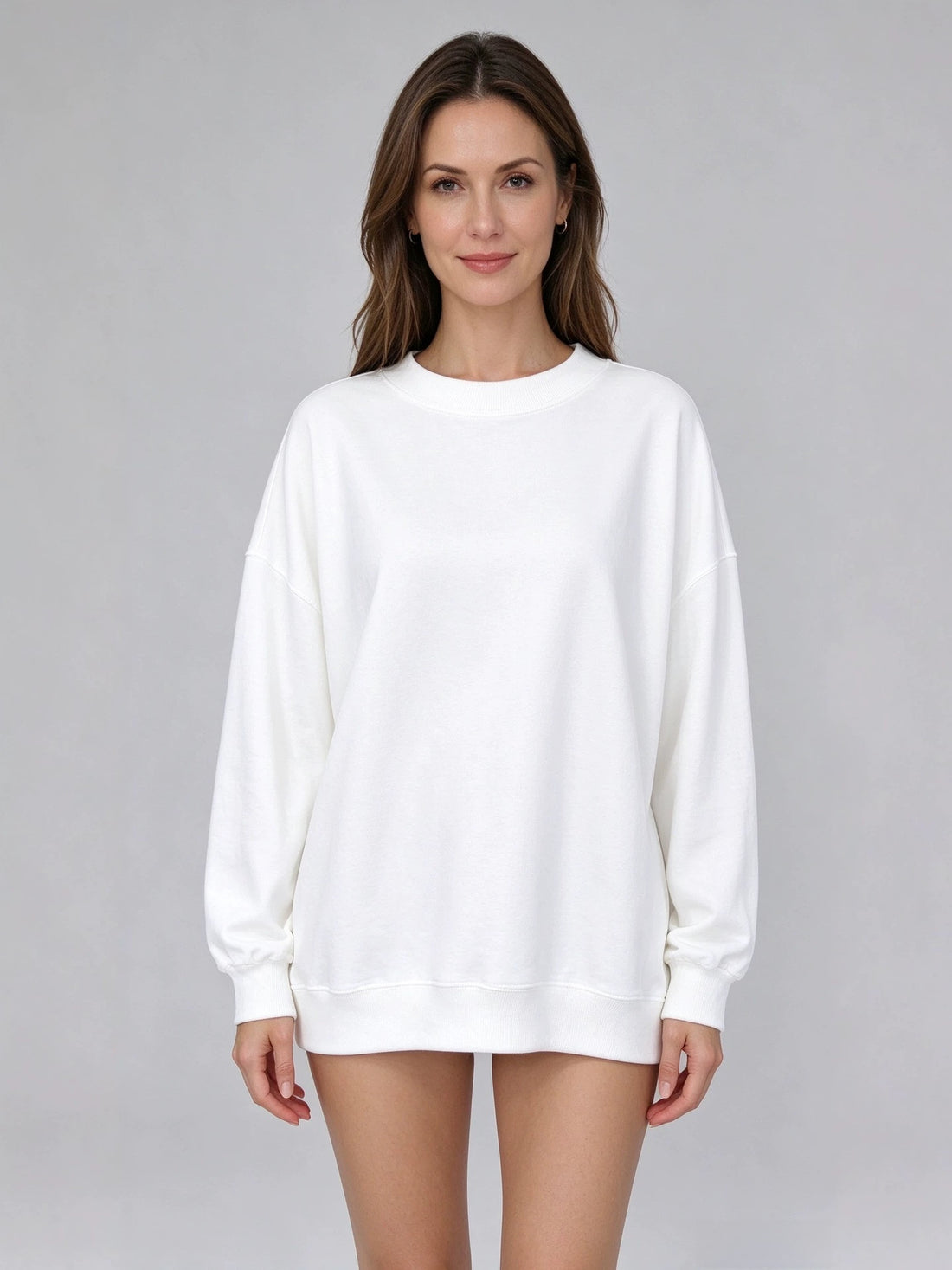 Women's casual knitted round neck long sleeve loose pullover, photo 1
