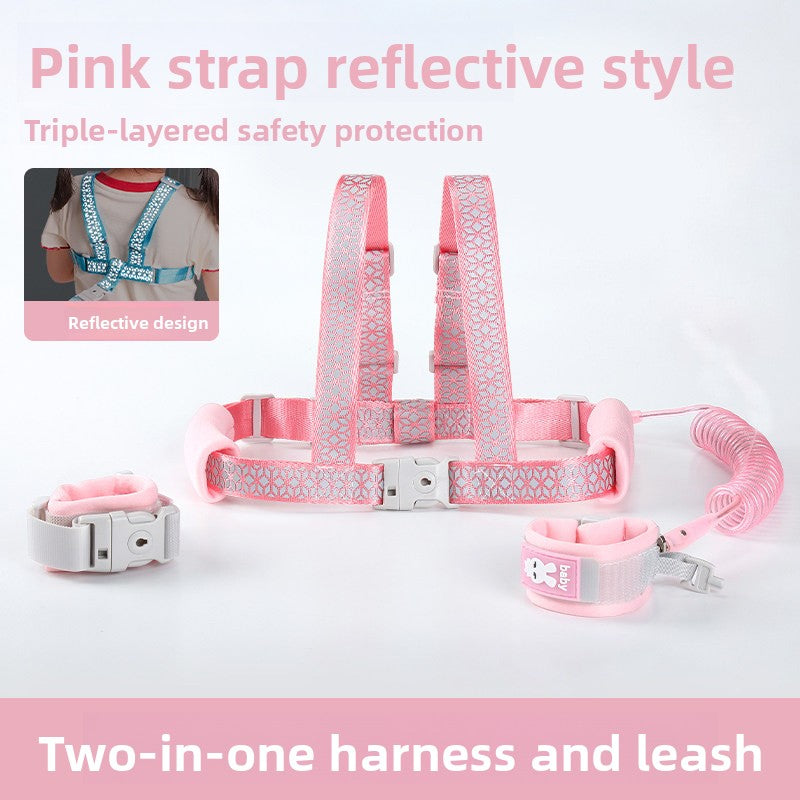 Child anti-disappearance device with a leash