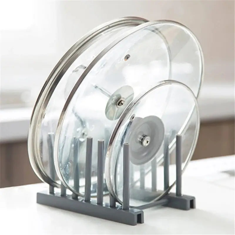 Stainless Steel Pot Lid Holder and Kitchen Organizer - Image 3