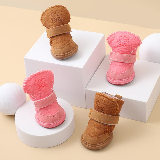 Winter Pet Dog Shoes Cotton Paw Protectors