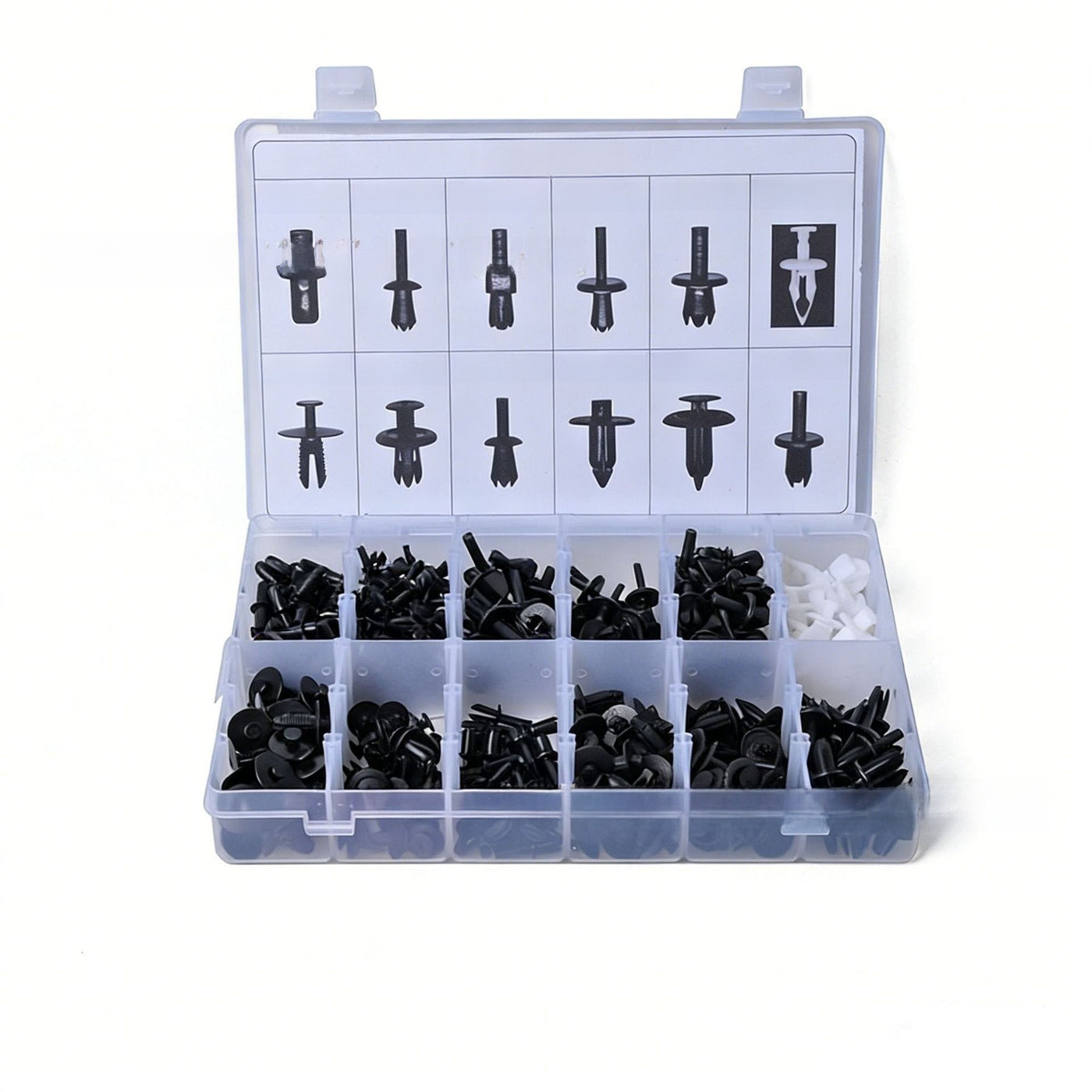 Automotive Plastic Fastener Clips with Pry Tools