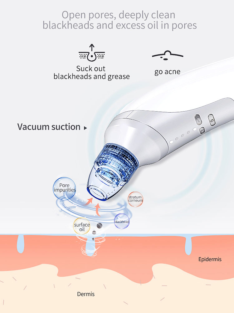 Pore vacuum tool side angle view